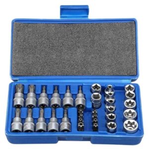 Juego Dados Torx Estrella Hembra Macho 34 Piezas 3/8