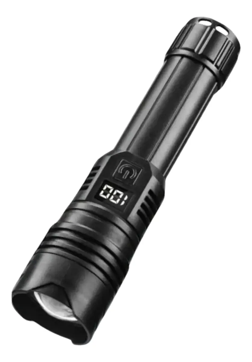 Linterna Táctica Led Recargable Tipo Usb-c Zoom TASBEL