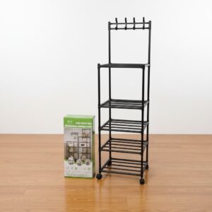 ESTANTE DE COCINA 5 NIVELES CON PERCHERO